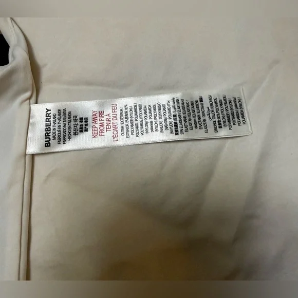 Burberry Beige and Black Check One-Piece Swimsuit - Picture 6 of 6